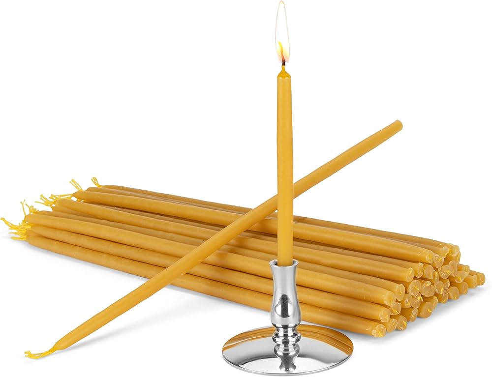 Beeswax Taper Candles